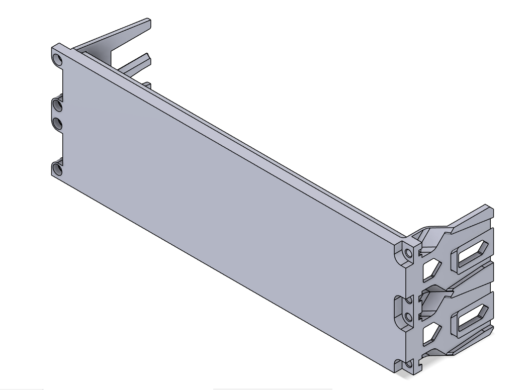 2U Blank Long Panel