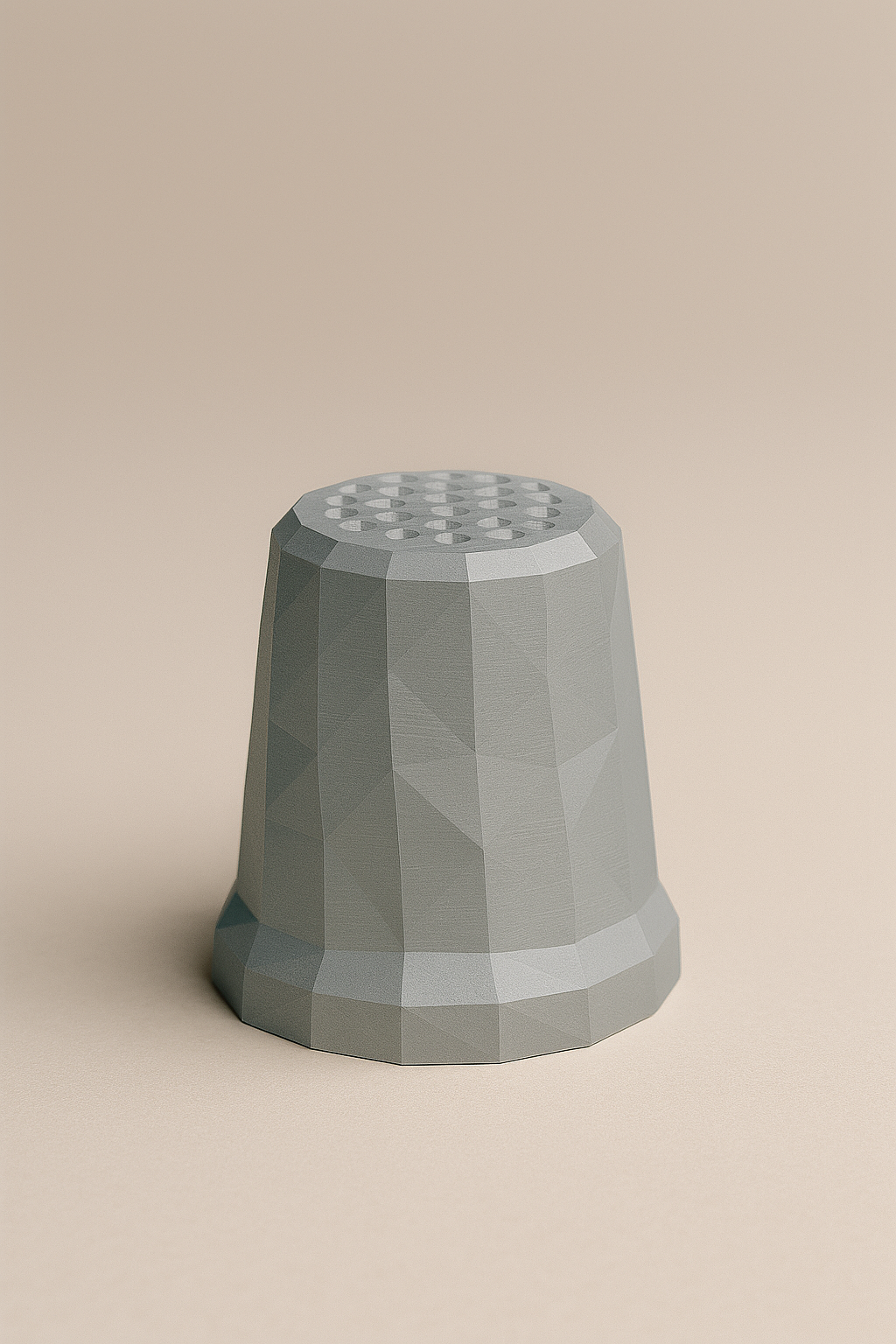 Low Poly Thimble 3D Model