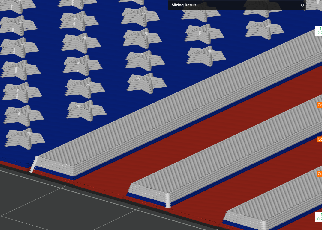 3D US Flag (155x81 mm)