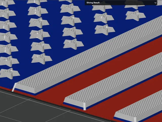 3D US Flag (155x81 mm)