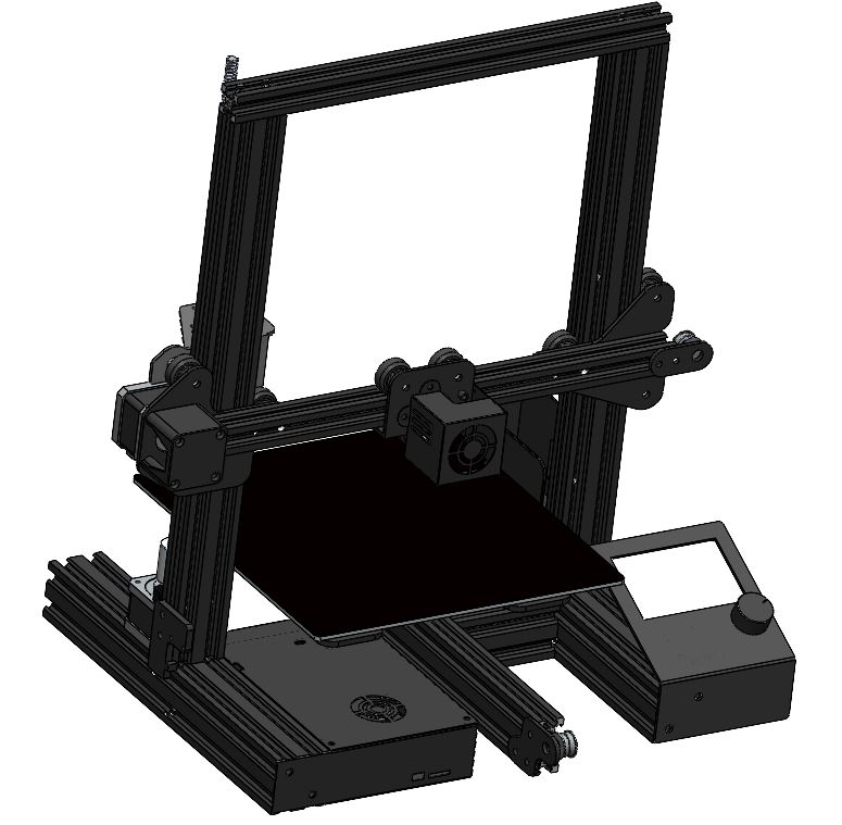 Creality Ender 3 3D printer model by AdrianM. Download free STL