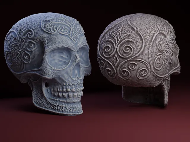 Ornate Skull AI Generated