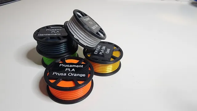 5g Mini Spool Filament Swatch (Labels/Gridfinity Compatible)