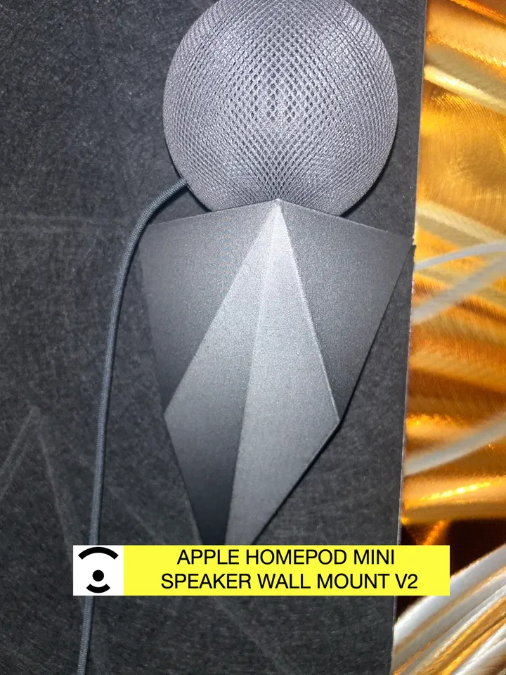 Apple HomePod mini Speaker Wall Mount V2 by Boundless 3D | Download ...