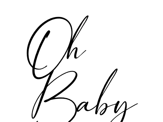 cake topper Oh baby