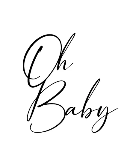 cake topper Oh baby
