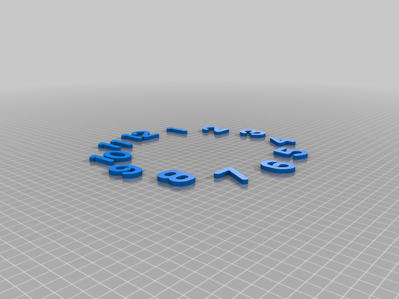 Digits and support for TROMMA Ikea Clock — miniatura 13