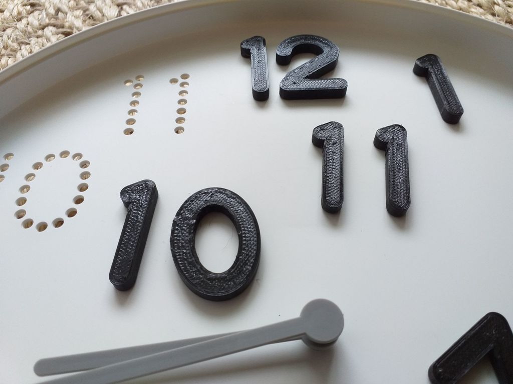Digits and support for TROMMA Ikea Clock — miniatura 4