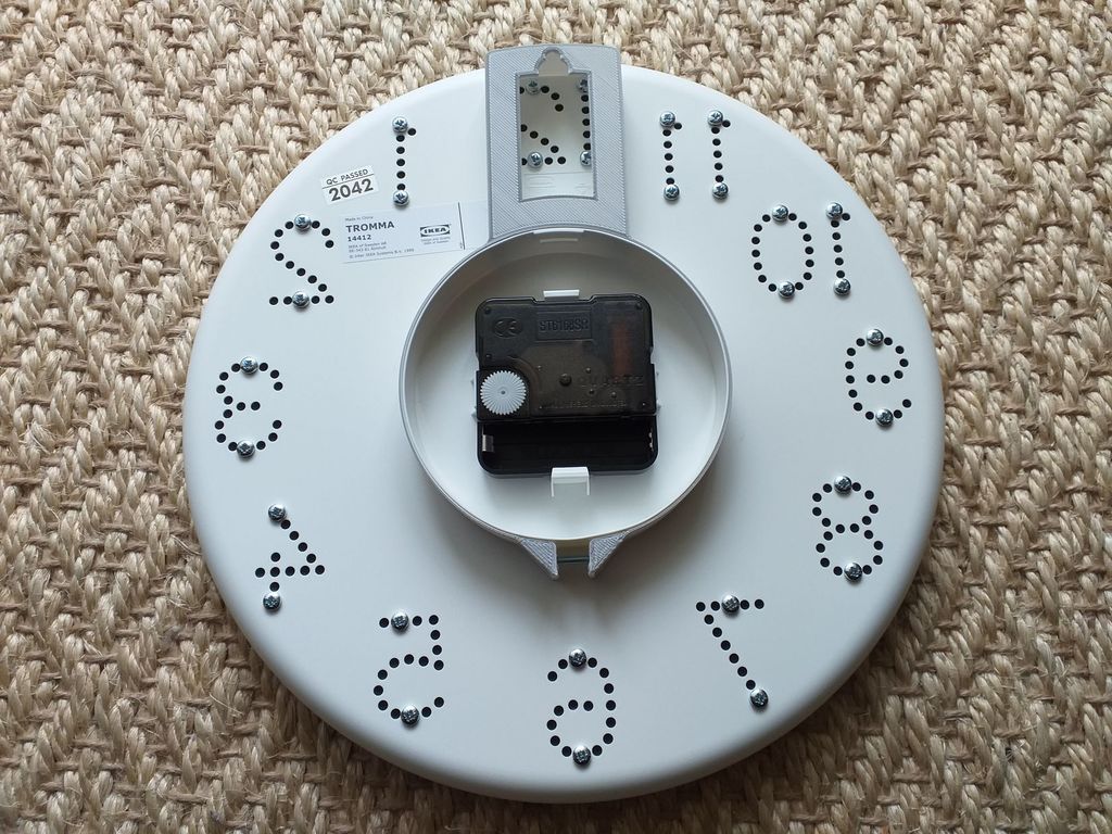 Digits and support for TROMMA Ikea Clock — miniatura 11