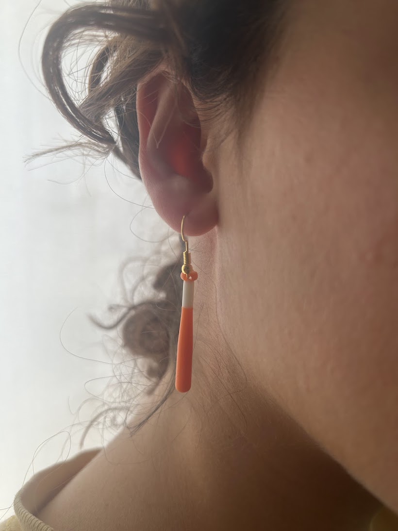 Miniatura 2 do modelo 3D Baseball Bat Earring