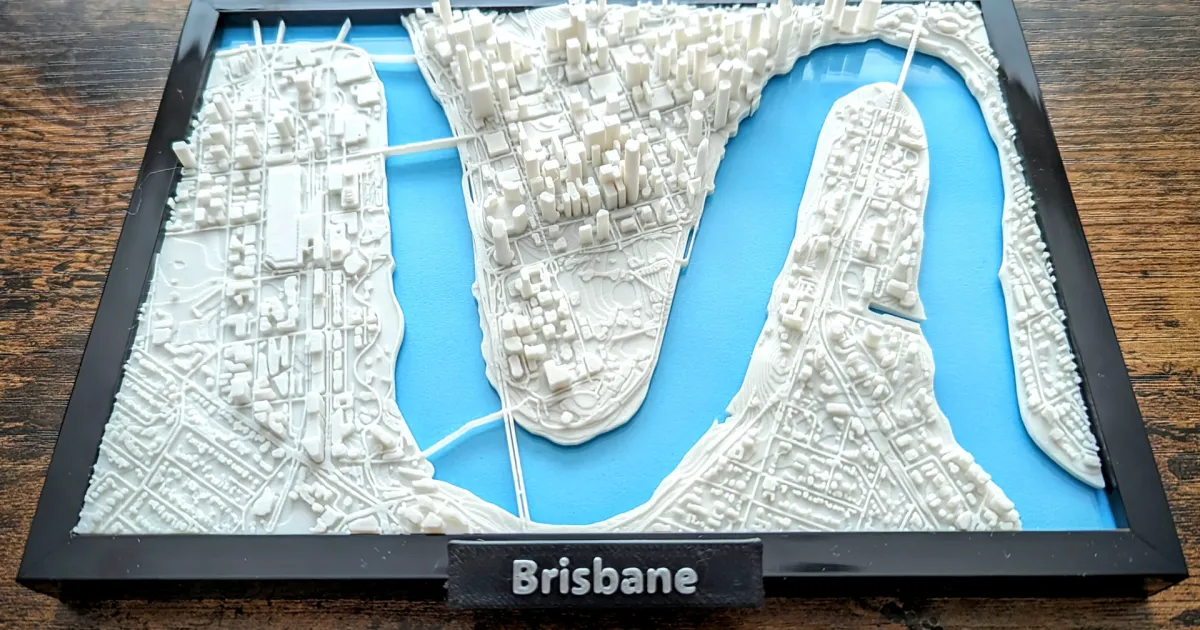 Brisbane Australia 3D Miniature by jarvizar Download free STL model
