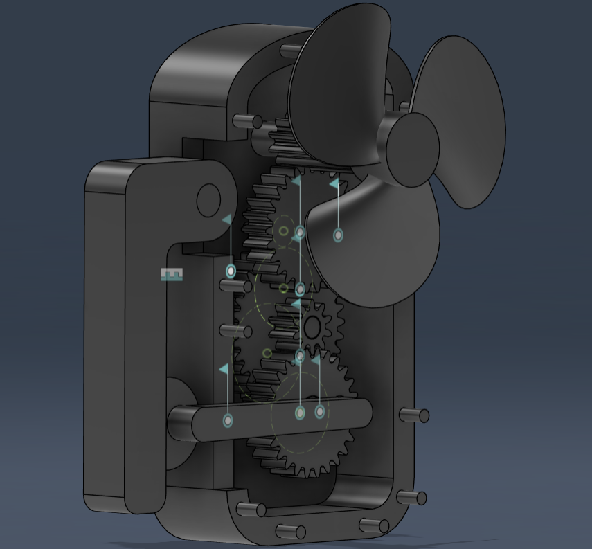 Mechanical Hand Fan