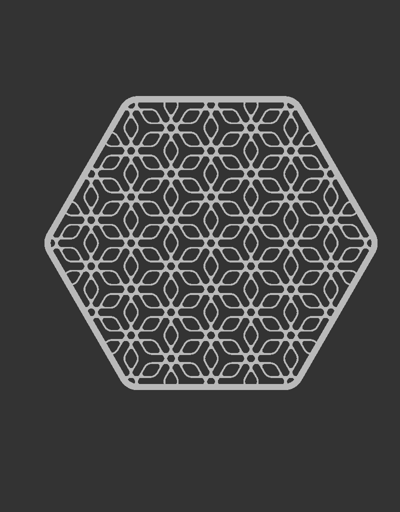 Hex Pattern Coaster