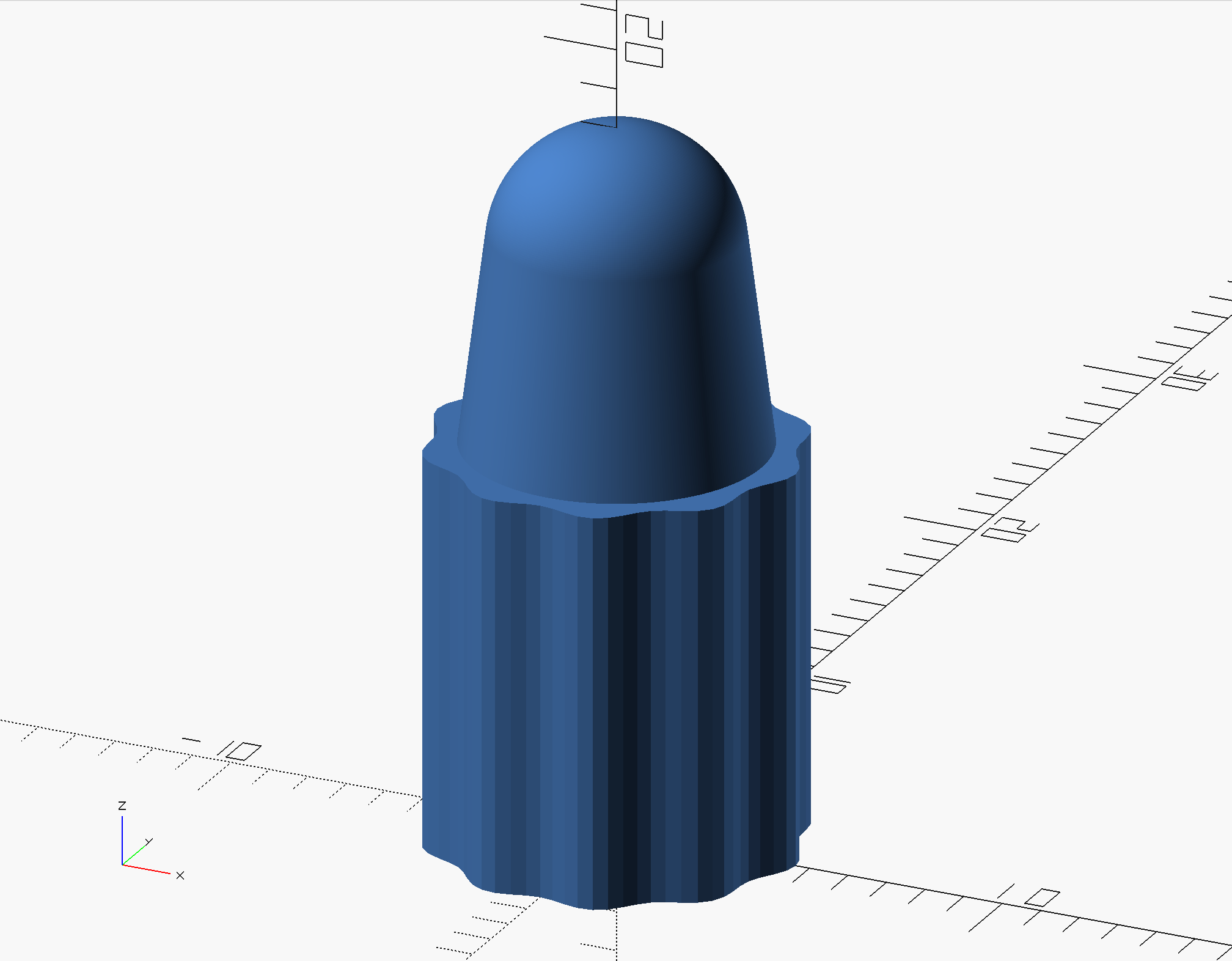 Presta Valve Dust Cap (OpenSCAD Parametric) by alidaf Download free