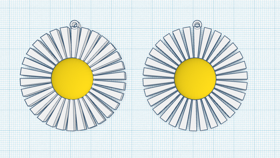 Kolczyki stokrotka / Earrings daisy
