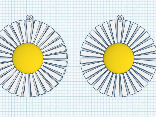 Kolczyki stokrotka / Earrings daisy