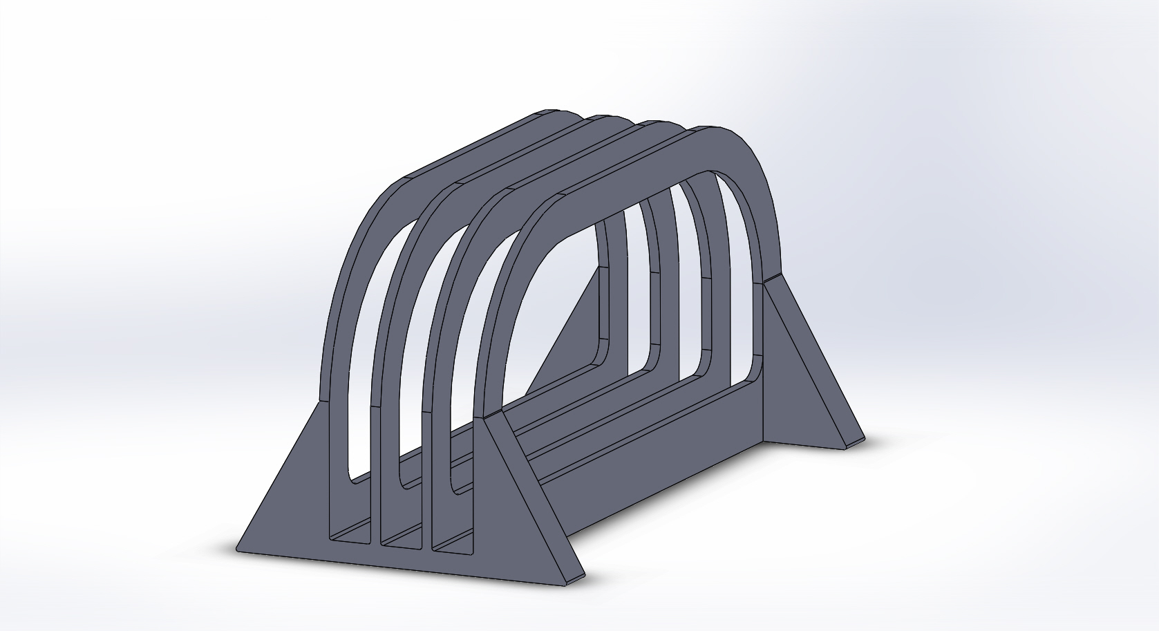 Miniatura 2 do modelo 3D Vertical computer stand
