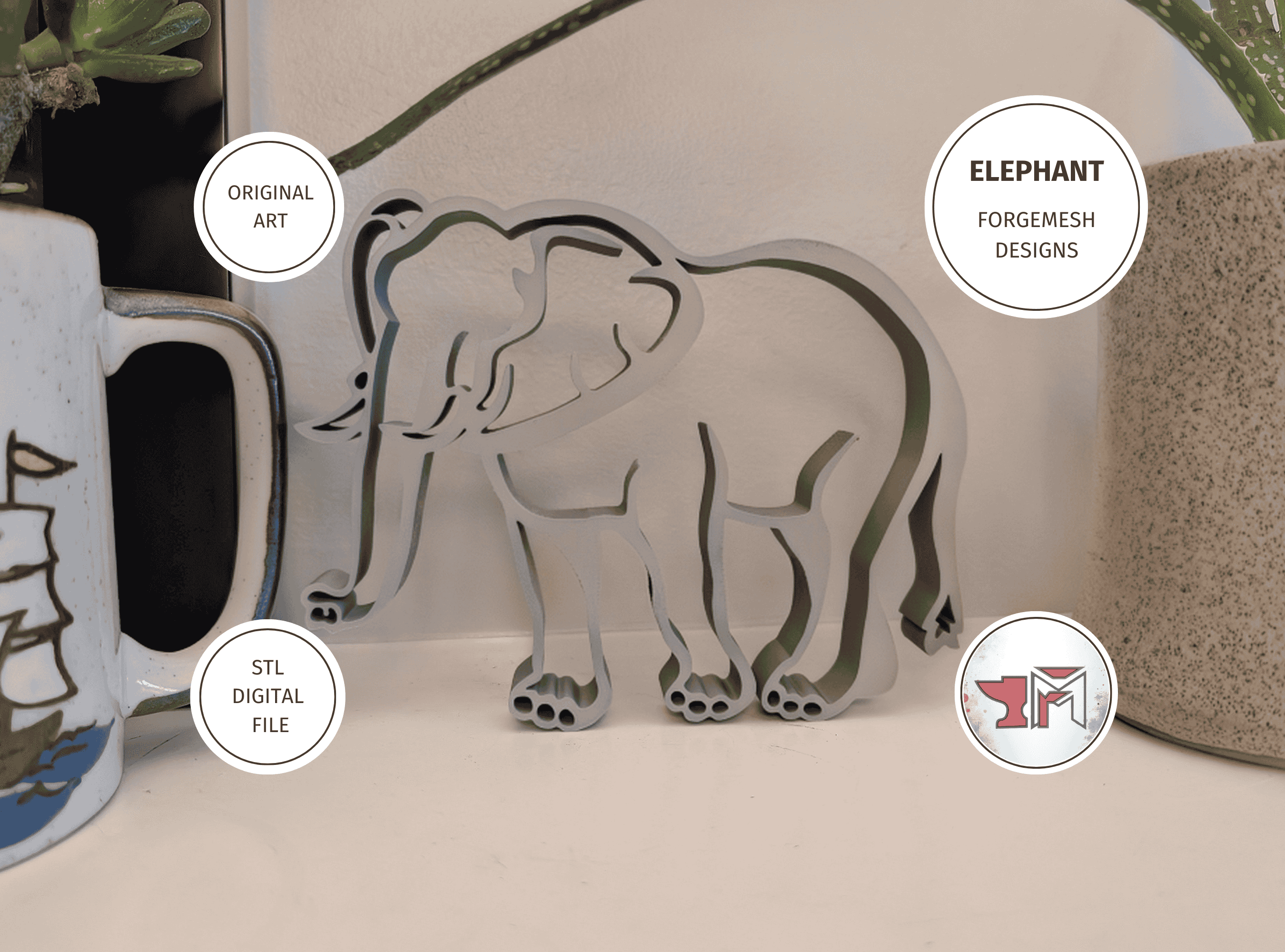 Safari Animal - Elephant STL