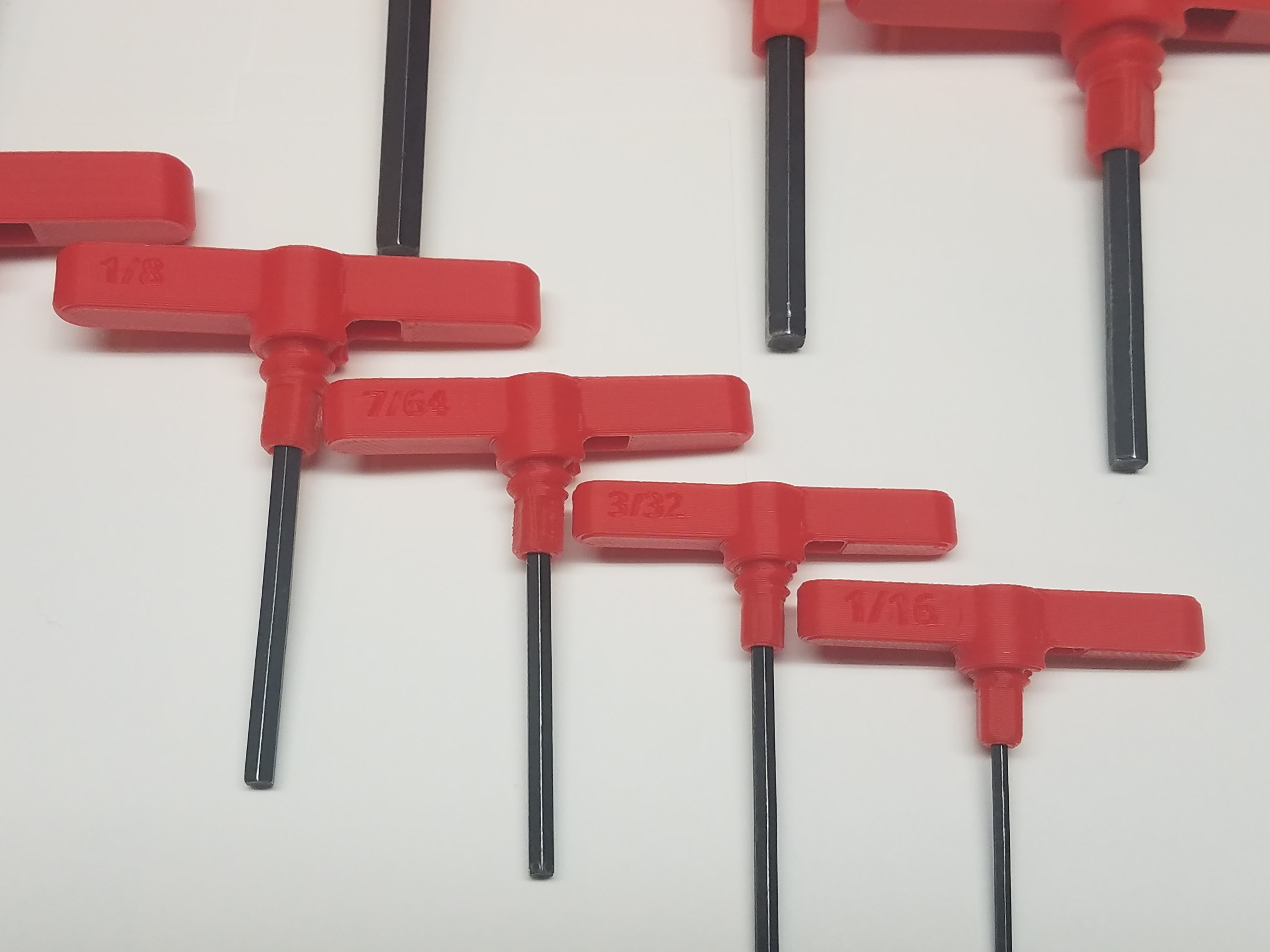 THandles (SAE) for Allen Hex Wrench Key by ShopTeacher Download free STL model