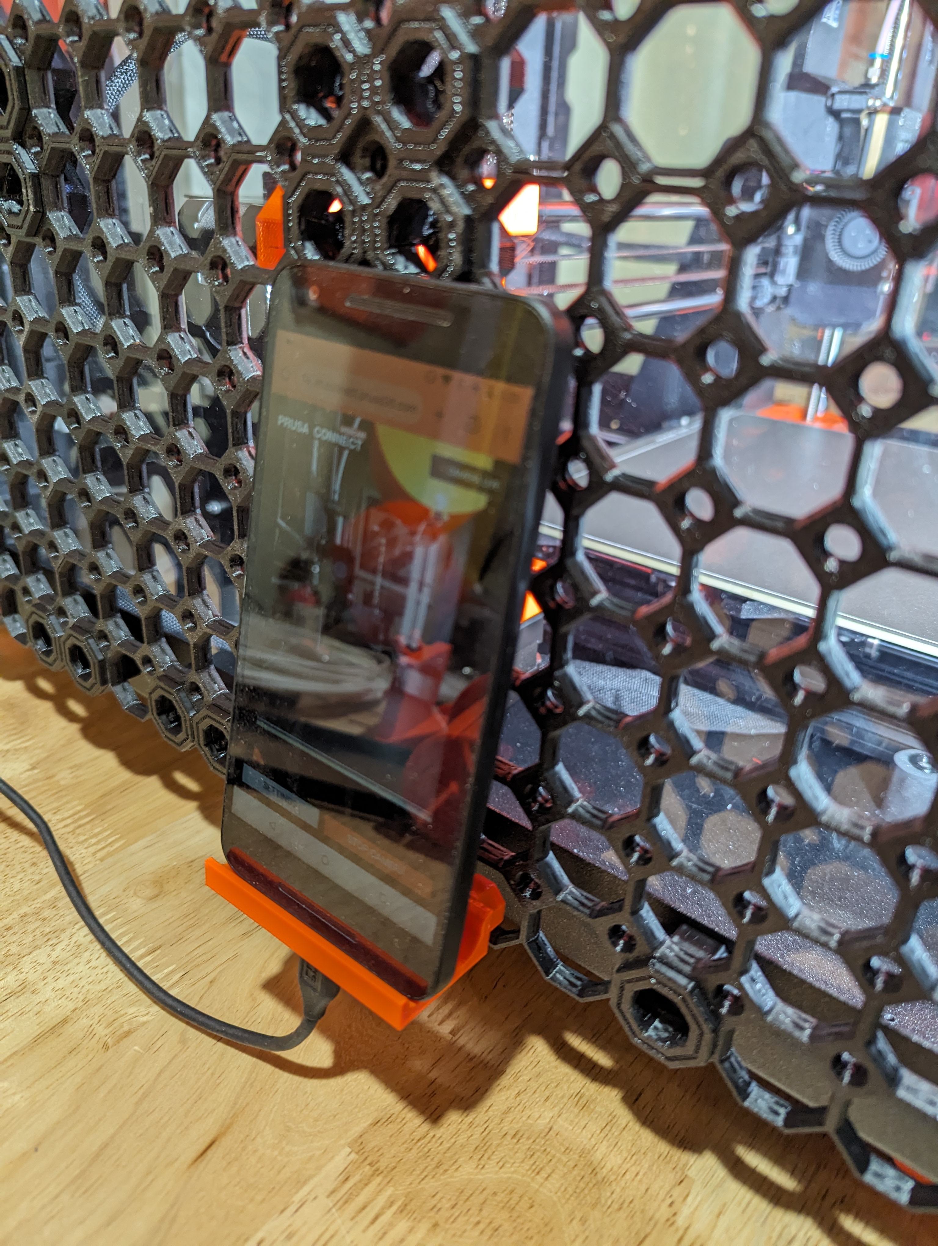 Dual Smartphone holder for Multiboard system - Larger Cable Holes