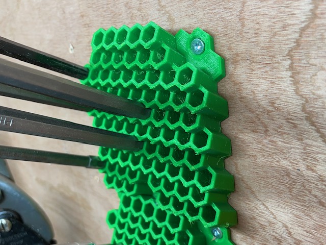 Miniatura 2 do modelo 3D Honeycomb hex bit storage