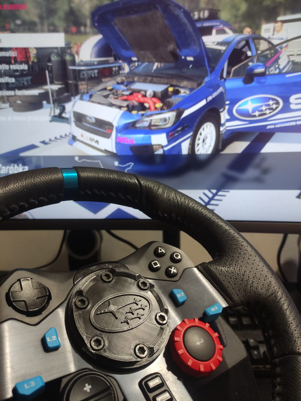 Logitech G29-G920-G27 Centerplates V2 Subaru