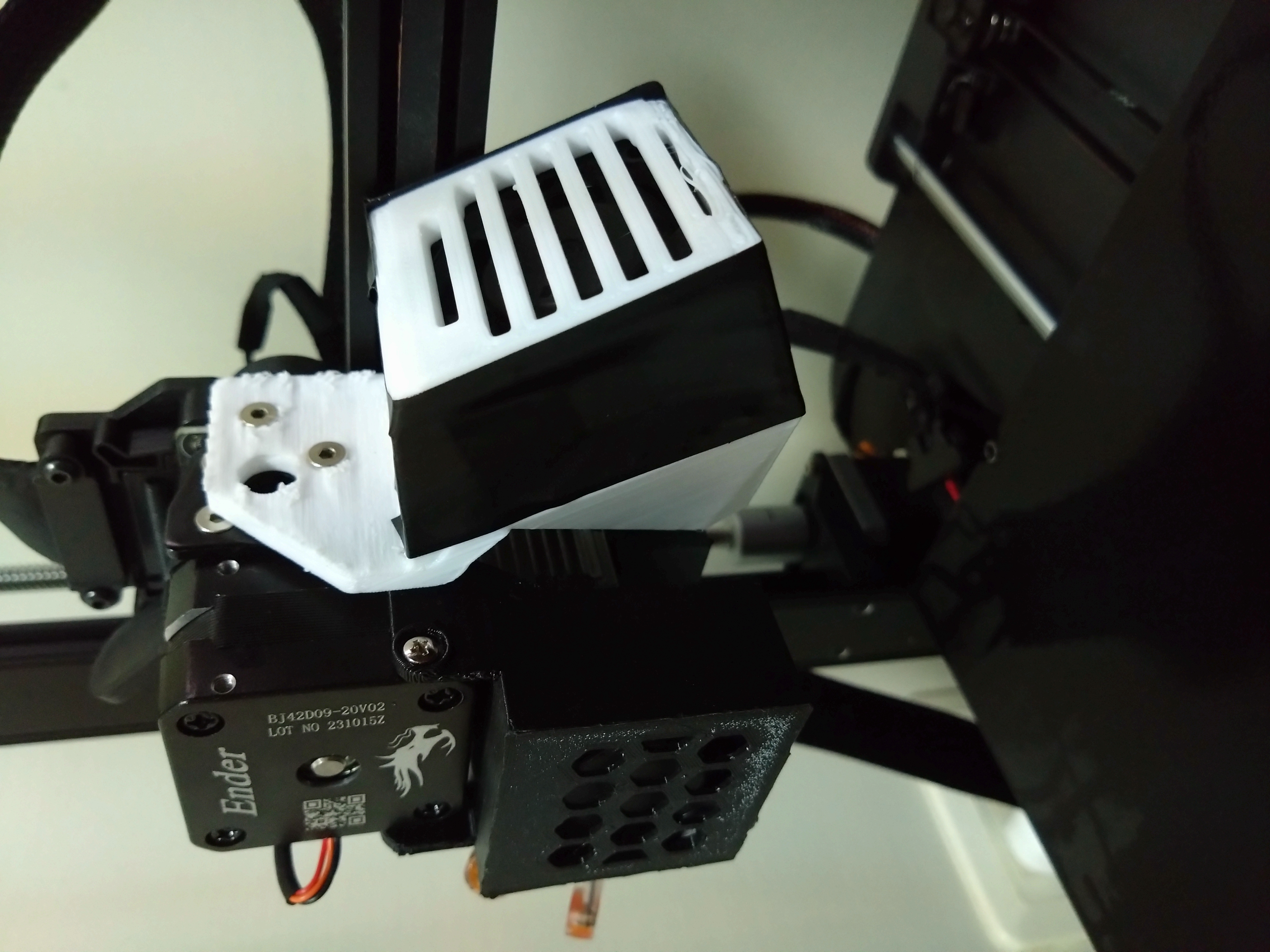 Ender 3 V3 SE Part Cooling Fan Shroud(4020 conversion)(now it actually works) 3D model thumbnail