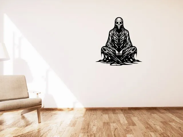 Sitting ghost / Sedící duch wall decoration