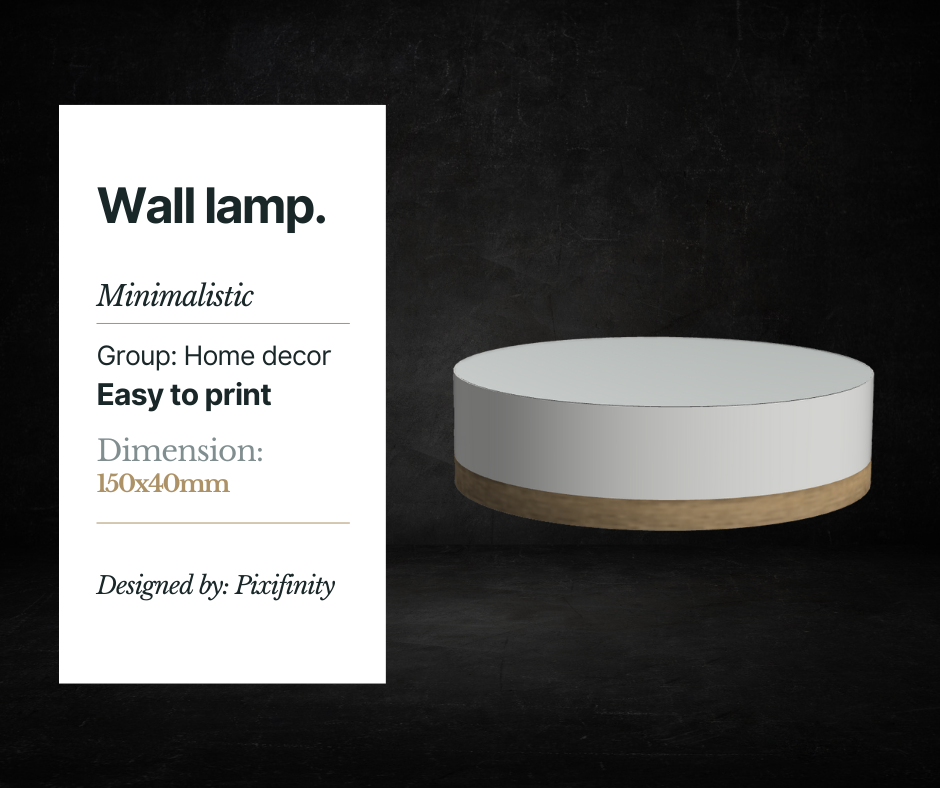 MODERN MINIMALISTIC WALL LAMP