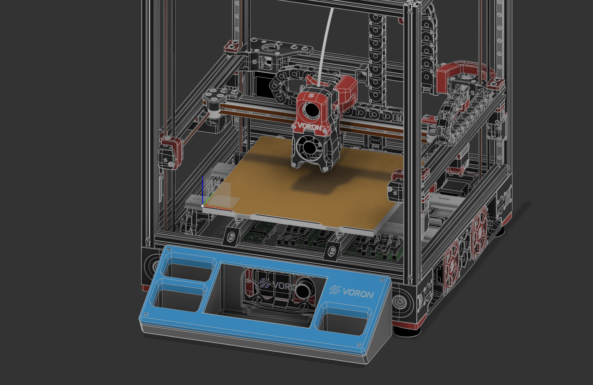 Chonky 7in KlipperScreen Cover for Voron 350