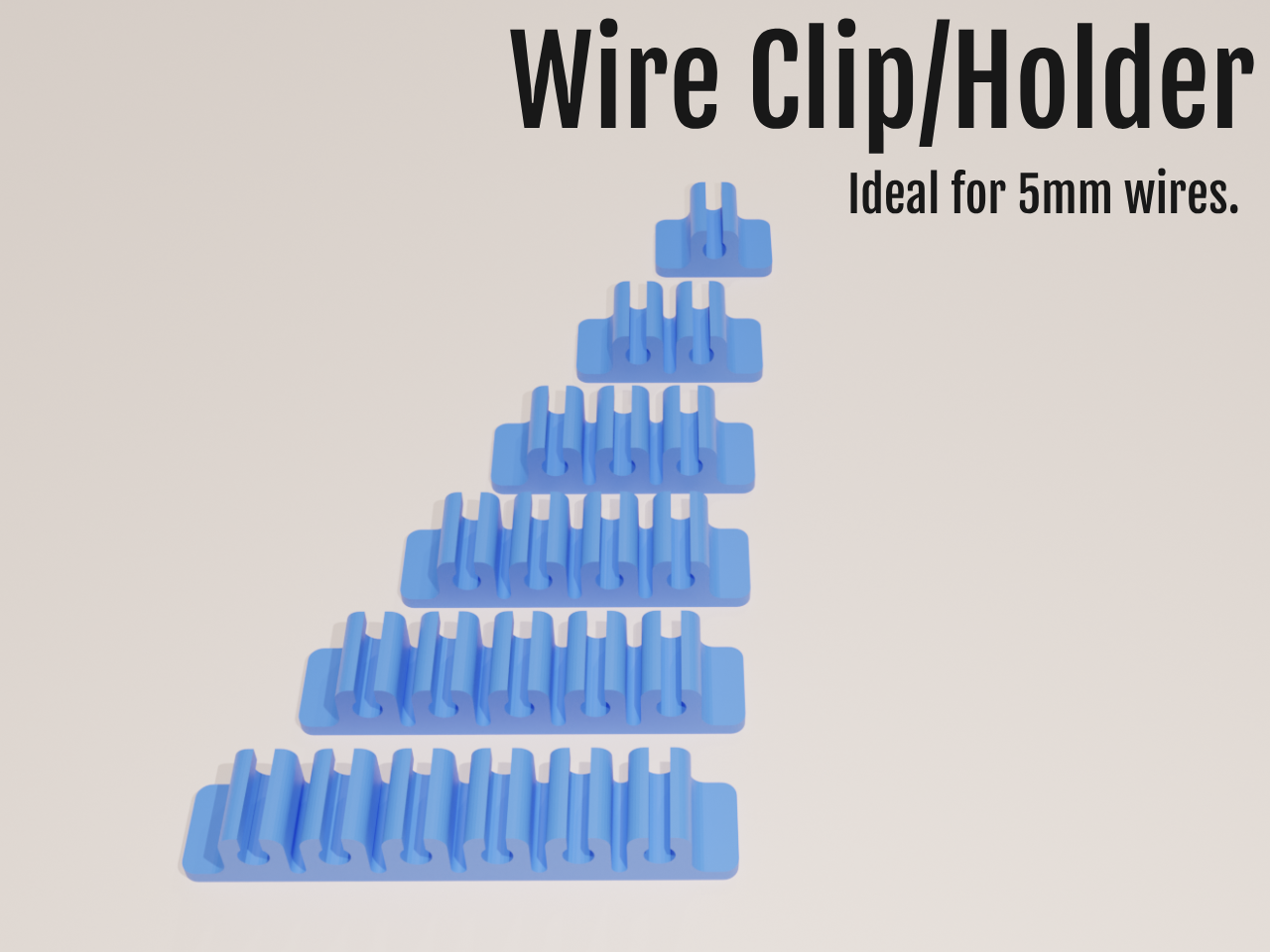 5mm Wire Clip/Holder