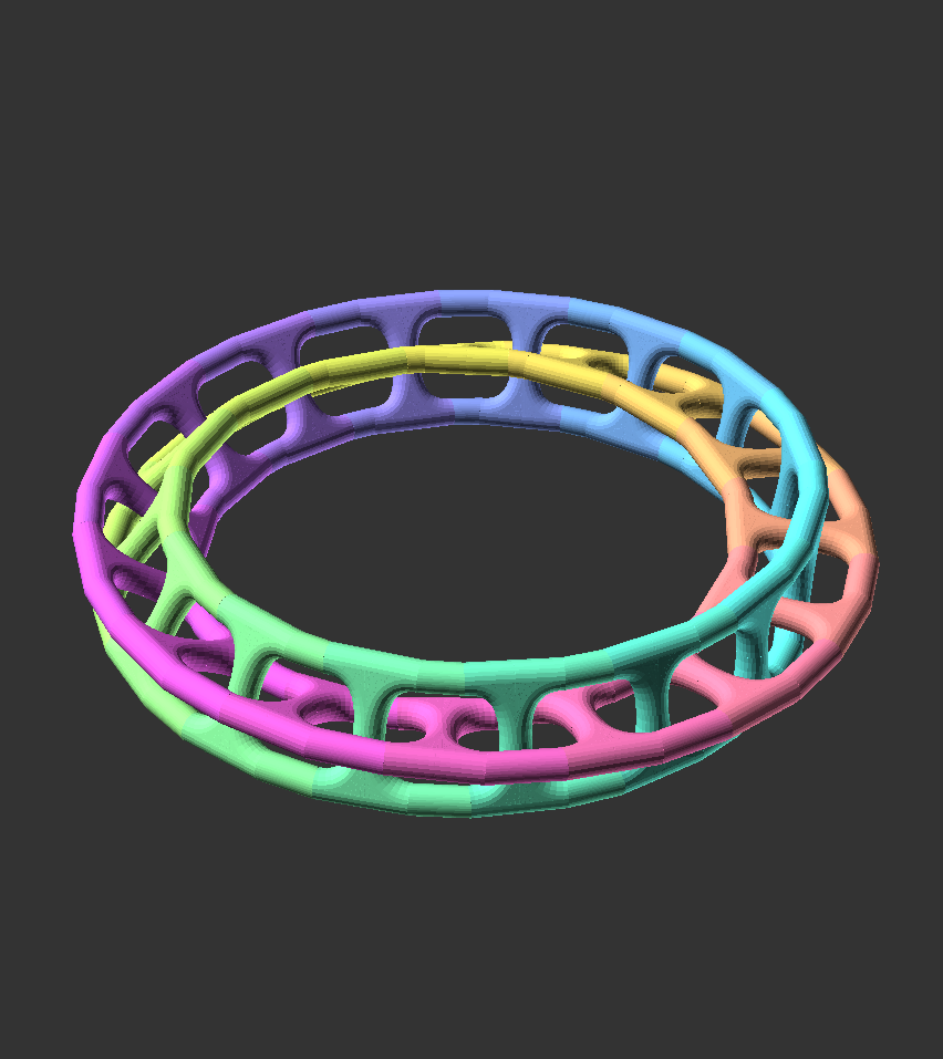Intersecting Moebius Ring