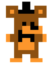 Freddy Fazbear 8 bit by Michał Bińczycki | Download free STL model ...