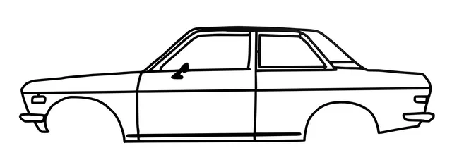 Datsun 510 Silhouette Wallart