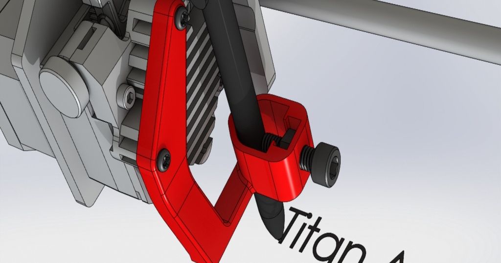 Titan Aero Pen Plotter Mod by Dugacki Download free STL model