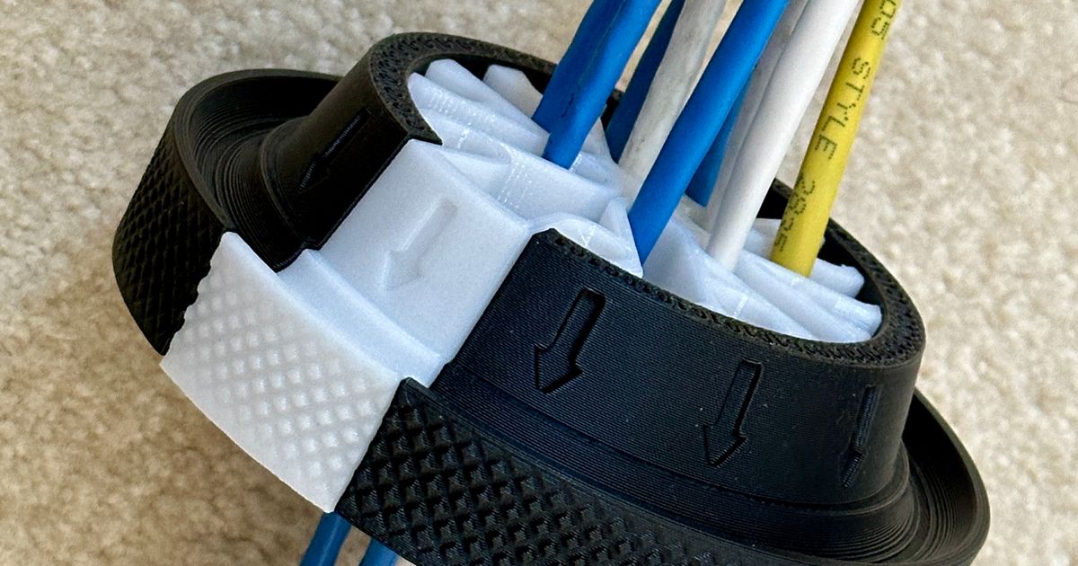 CableKomb network cable organizer by Jerry Lee Download free STL