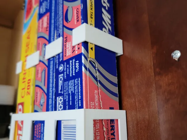 Vertical Kitchen Roll/Foil/Cling Film Holder