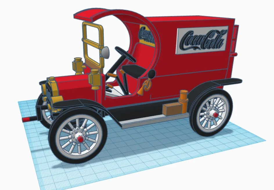 Ford Coca Cola Model T year 1914 1:18 Designer Ed van der Heijden