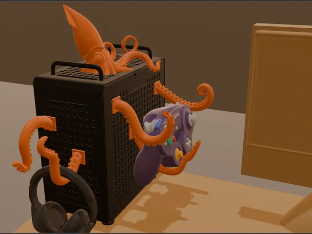 Giant Squid Cooler Master-Qube 540 Attachment Hole Mounts