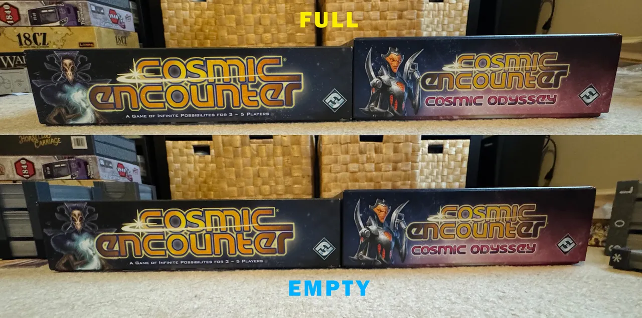 FFG Cosmic Encounter Insert (all expansions up to Odyssey, cards and powers  sleeved) by galfridus | Download free STL model | Printables.com