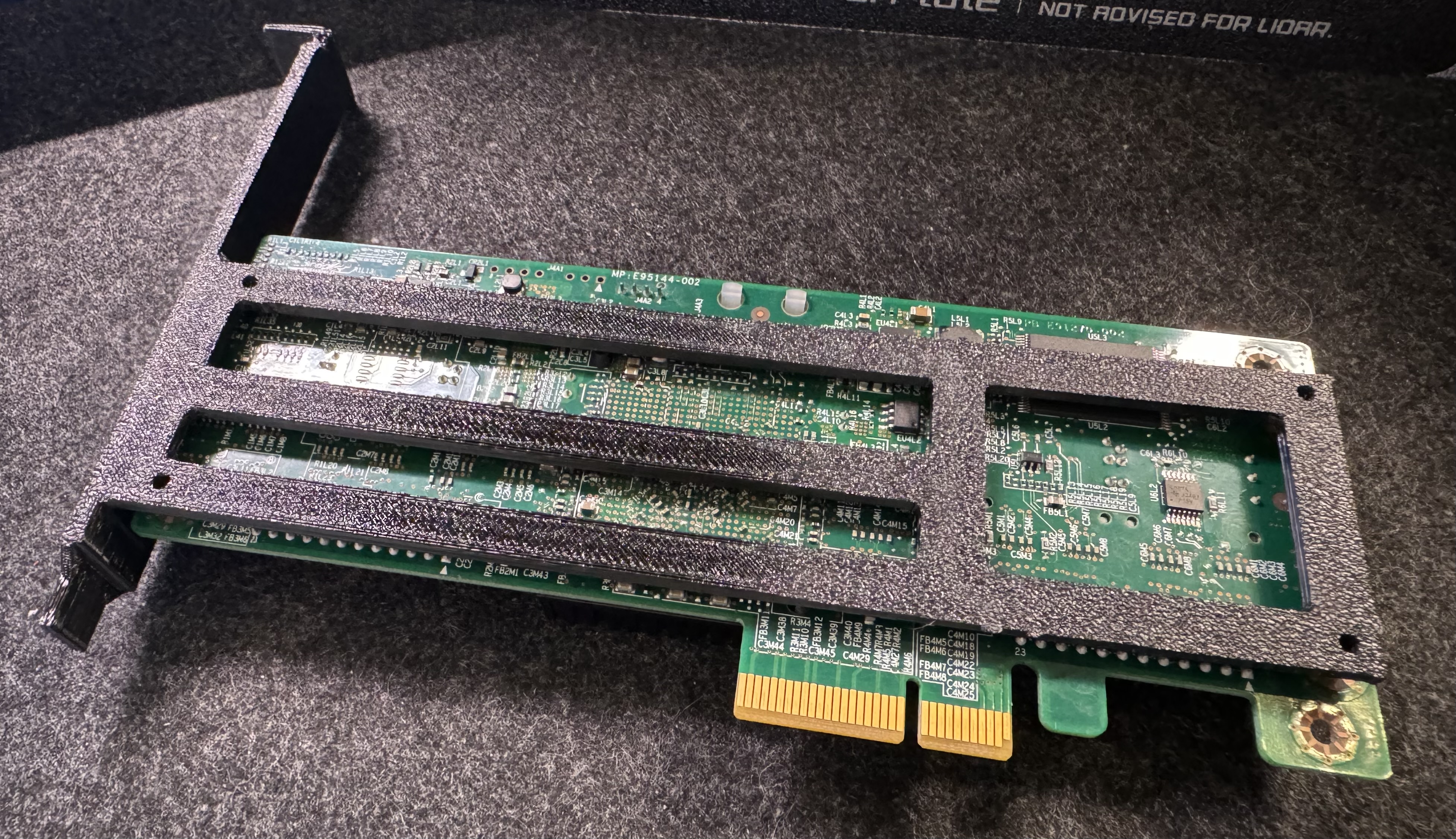 Intel SAS expander reverse PCI bracket