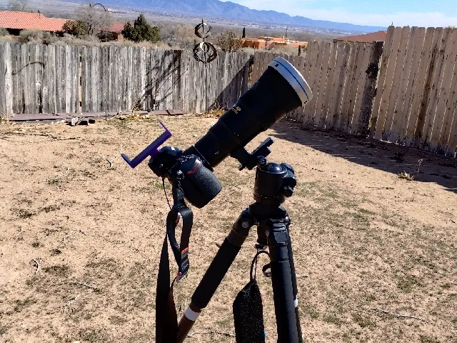 Sun Alignment tool for DSLR Camera