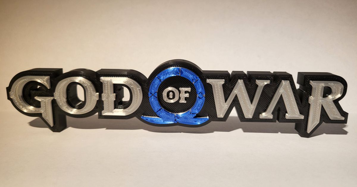 God of War logo by Simply_James | Download free STL model | Printables.com