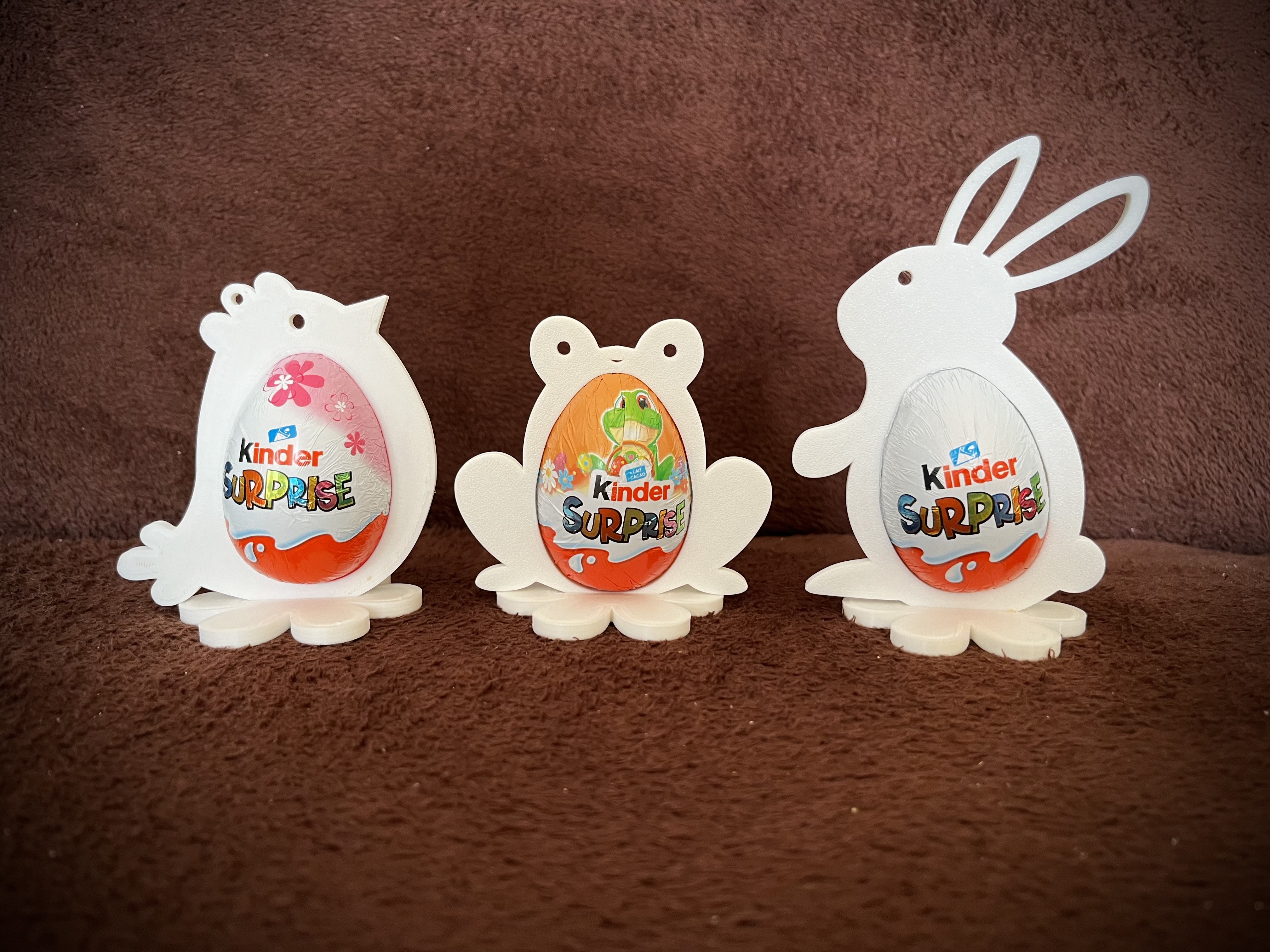 Chick and Rabbit Egg Holder (Kinder Surprise)