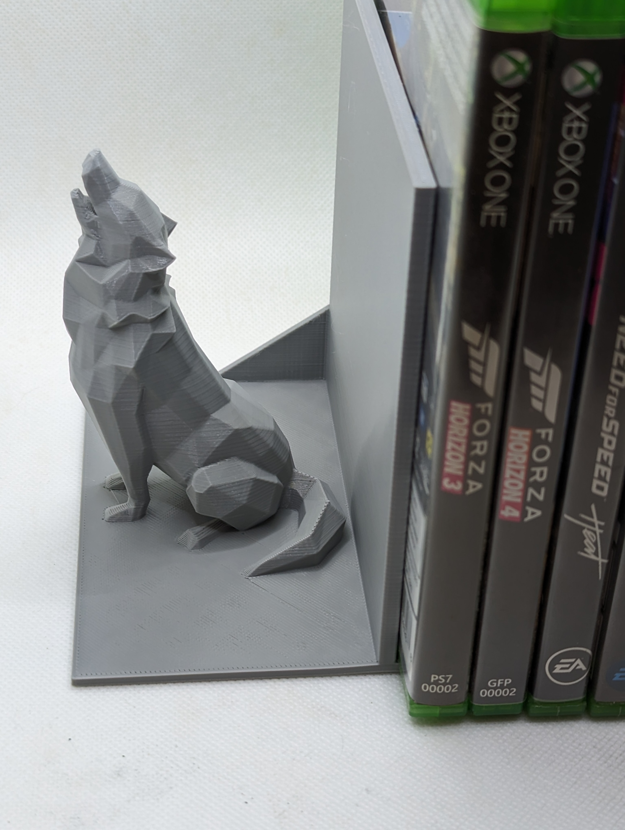 Wolf book holder