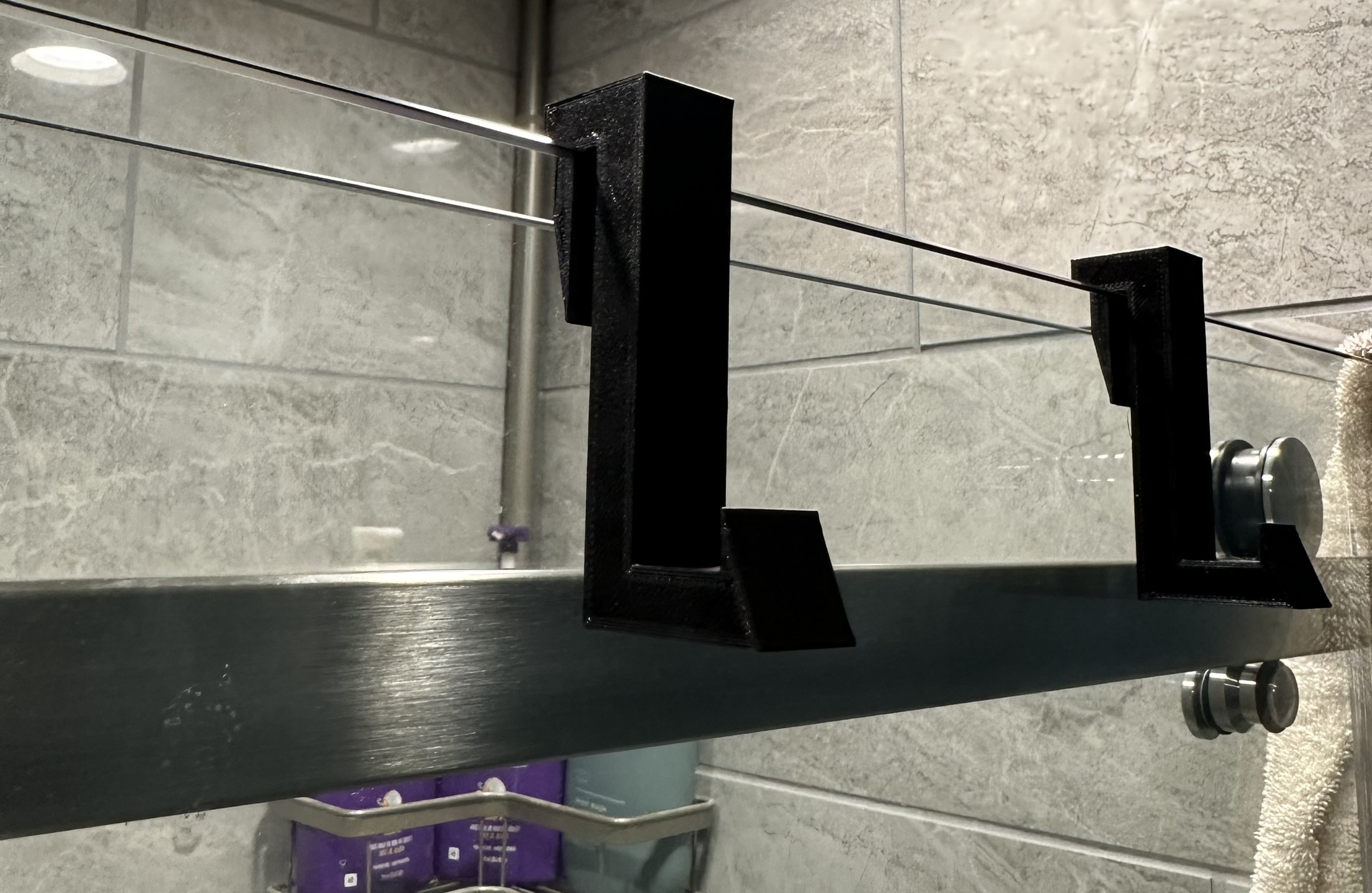 Over glass towel hook V1 by Ahollar91 Download free STL model