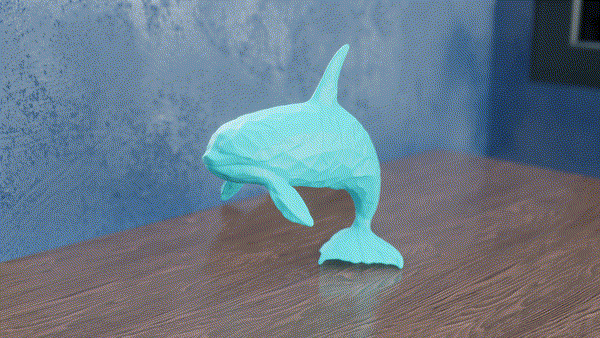Low Poly Orca — thumbnail 3