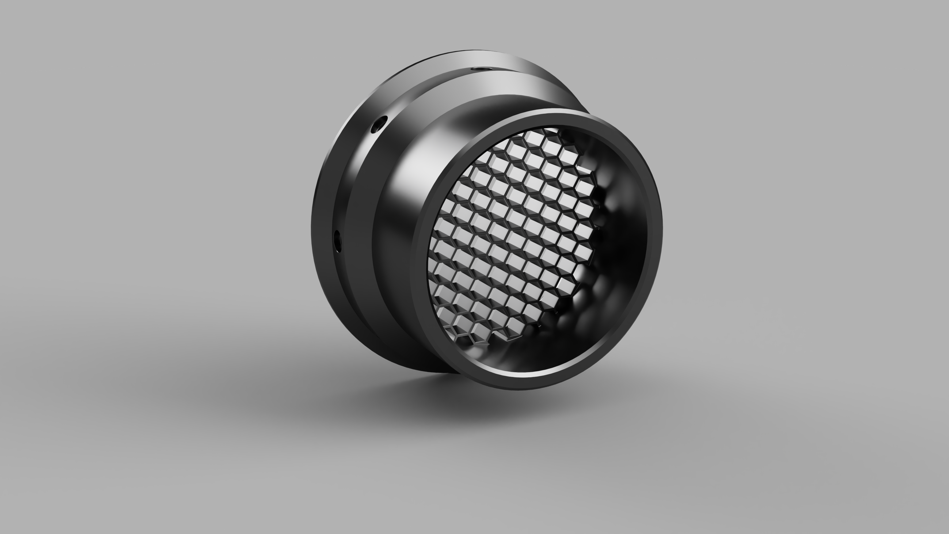 Inline Fan Intake Grill with Mount Flange - For Inflatables