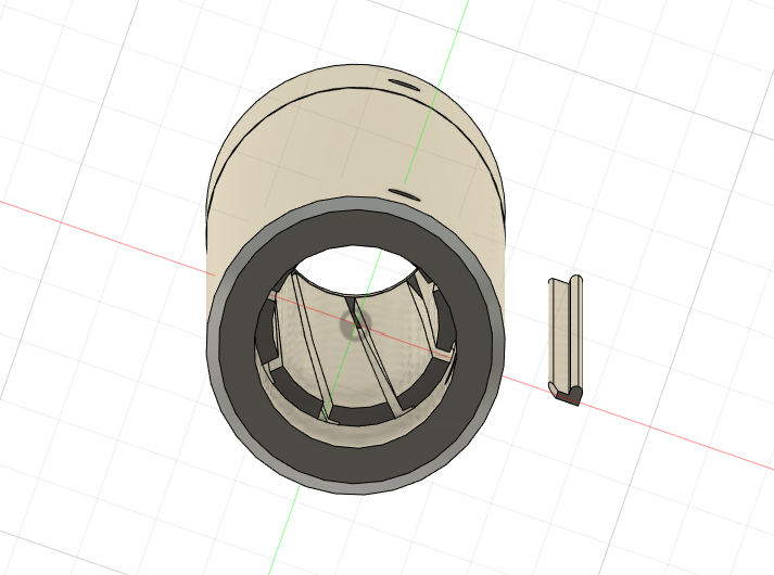 FDM printable low friction rifling NERF muzzle