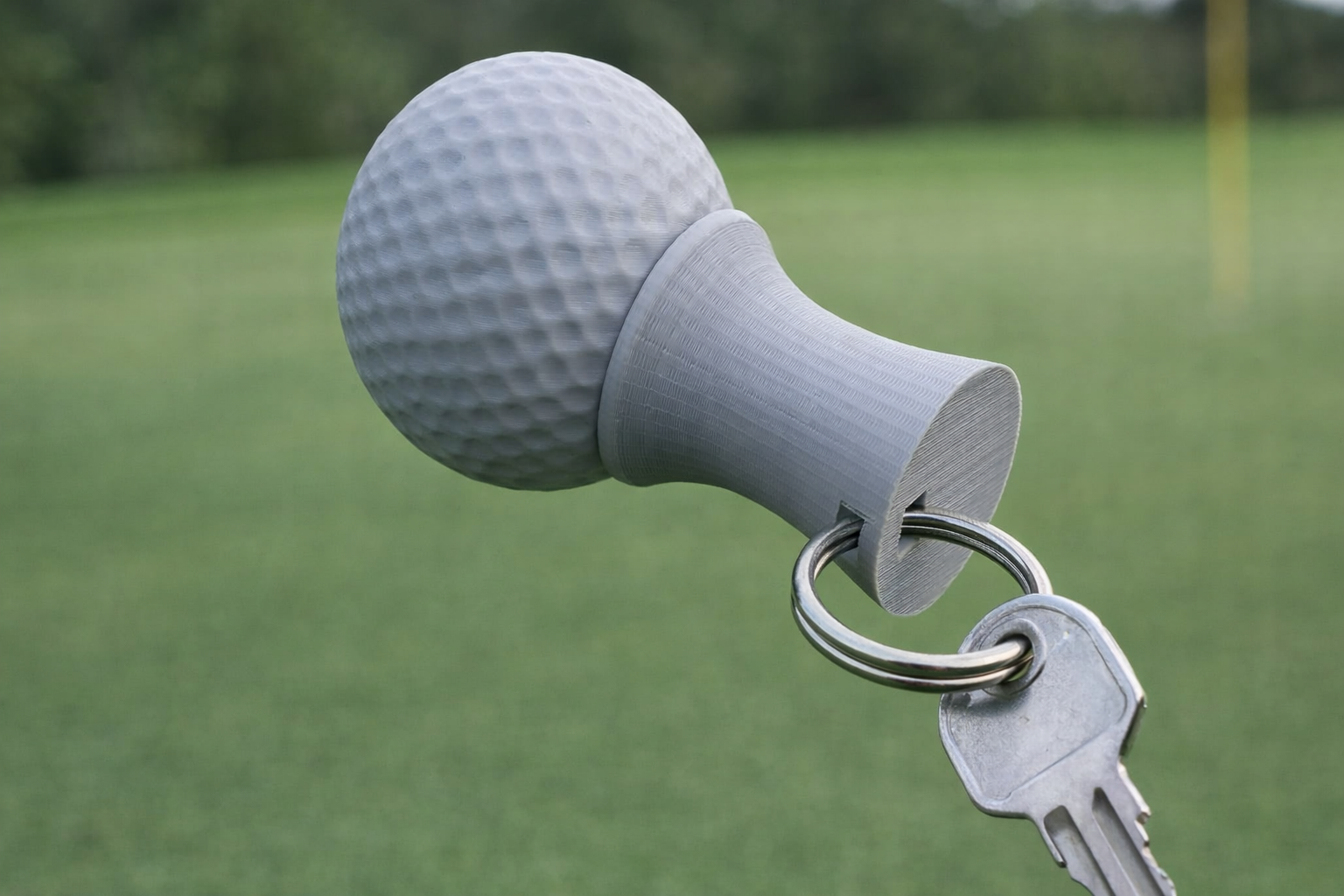 Miniatura 5 do modelo 3D Soccer, Baseball, Cricket, Golf Ball Trophy Knob style keychains set